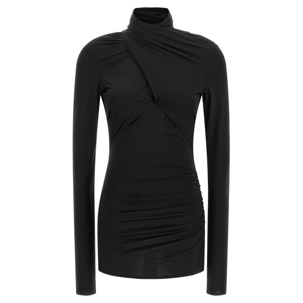 Entire Studios Black Nylon Tank Women's Tops